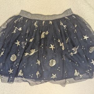Disney Blue Embellished Bubble Mini Skirt
